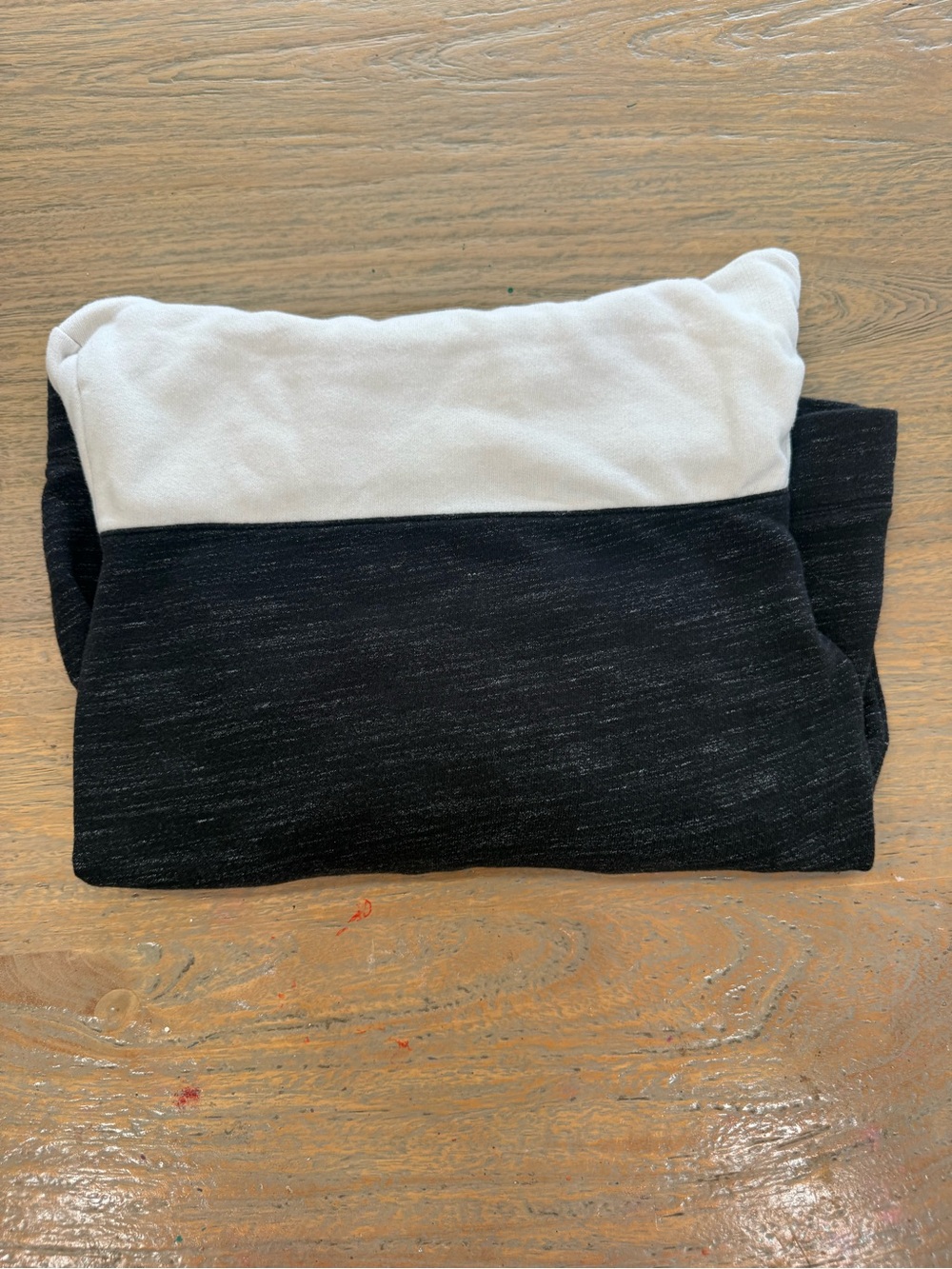 PINK Victoria's Secret Black, White & Gray Colorblock Hoodie Y2K - Picture 5 of 5